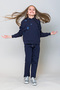 Girl's Hooded Polka Dot Sweatshirt