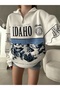 IDAHO PRINTED ZIPPERED SWEATSHIRT - 4