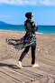 Remsa Hijab Swimsuit with Single Kaftan Kimono Pareo RP004C Green Peacock - 4
