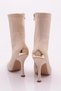 Women's Heeled Boots Beige Stretch 32353568 - 3