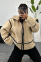Viral Teddy Plush Biker Jacket