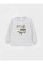 LCW Kids Crew Neck Embroidered Long Sleeve Fleece Boy Pajamas Set - 2