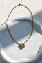 Stone Eye Detail Steel Necklace - Ideal for a Gift - 4