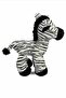 Toy Double 28 cm Cute Plush Donkey and Plush Zebra - Sleep and Playmate Gift - 3