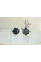 Silver Color Skeleton Hand Themed Halloween Party Glasses Halloween Concept Glasses Silver 1 Piece - 3