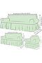 Bürümcük Elastic Sofa Cover Lycra Sofa Cover Two 3 Pieces Two Single Sofa Bed Cover - 5