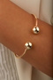 Lulu Gold Heeled Cuff Bracelet, Gold - 6