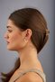 Kea Women's Hoop Earrings, Zircon Stone, Gold - 2