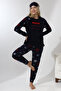 F5009 Plush Welsoft Fleece Winter Soft Women's Pajama Set - 4