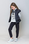 Girl's Glitter Stripe Detailed Sweatpants - 2