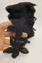 Decorative Ribbon Black French Floral Guipure Lace – Decorative Ribbon, Stylish Design, Women's Accessory – - 2