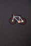 Anthracite Regular/Normal Cut Minimal Embroidery Inside Fleece/Warm Sweatshirt Tmnaw24Sw00096 - 7