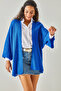 Women's Cobalt Blue Bat Spring Cardigan HRK-19000057 - 3