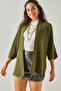 Women's Khaki Bat Spring Cardigan HRK-19000057 - 2