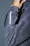 Limited Edition Anthracite Regular/Normal Cut Printed Anti-Pilling Fleece Sweatshirt Tmnaw24Sw00122 - 5