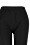 Siyah Straight Fit Yüksek Bel Krep Örme Büyük Beden Pantolon TBBAW24AR00008 - 9