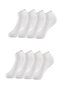 Unisex Cotton Sports Booties Socks Set White 8 Pairs
