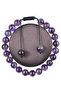 Amethyst Very High Quality Unisex Natural Stone Bracelet 8 mm ( Uruguay Amethyst ) - 3