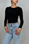 Women's Crew Neck Long Sleeve BODY Lycra Cotton