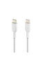 Type-C to Type-C Braided Cable 1 Meter (Double Pack) - White - 3
