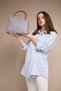 ASL Large Size Knitted Detailed Casual Cut Crossbody Women's Shoulder Bag 4031 GRAY - 6