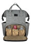 Paris women's and mother's baby backpack grey - 5