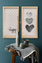 Triple Heart And Spotted Happy Wooden Frame Set