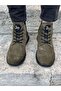 Men's Genuine Leather Suede Lace-up Boots - 3
