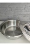 Large size Steel luxury pot with steel lid 30x10 cm 7,10 lt Large size Steel pot with steel lid - 3