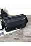 Genuine Leather Medium Size Black Cross Strap Women's Shoulder Bag - 2