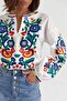 Women's New Season Fully Embroidered Design Vintage Blouse - 2