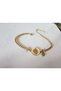 Ya Rezzak Esmaül Hüsna and Blockage Opening, Coin Number Sequential Steel Bracelet - 2