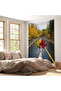 Colorful Leaves of Autumn and Path Landscape Wall Cloth - Rug-6089 - 7