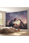 Mother Protecting Her Child with Knowledge Canvas Wall Cloth-Carpet, Library Poster-5411 - 7