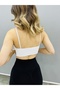 White Color Seamles Bustier/bra with Recovery Pads - 3