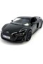 2020 أودي R8 كوبيه 1:36 سيارة سوداء بسحب قطرة