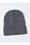 Gray Unisex Folded Knitwear Flat Beret - 3