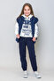 Girl's Hooded New York Printed Sweatshirt