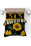 Sunflower Patterned 3D Digital Printed Single Duvet Cover Set - 2