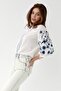 Women's V-Neck Poor Sleeve Embroidered Cotton Blouse - 5
