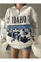 IDAHO PRINTED ZIPPERED SWEATSHIRT - 3
