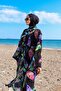 Remsa Hijab Swimsuit with Single Kaftan Kimono Pareo RP004C Green Peacock - 5