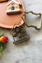 Gold Snowflake House Dough Shaper / Cookie Mold / Ceramic Mold / 7x8 Cm - 3