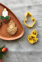 Yellow Kokina Flower Candle Dough Shaper / Cookie Mold / Ceramic Mold / 6x9 cm - 4
