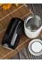 Stainless Steel Thermos with Patterned, Coffee and Baby Food Thermos, Black, 200ml - 5