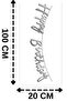 Happy Birthday Written Pennant and 2 Numbers Foil Balloon - 2