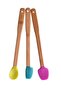 3-Piece Bamboo Kitchen Spatula Set Long