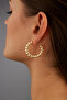 Twisted Hoop Women's Earrings, Gold - 2