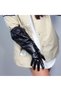 Azura leather party gloves black - 4