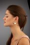 Moment Women's Hoop Earrings, Gold - 3
